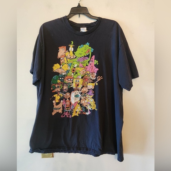 Nickelodeon Other - 2017 nickelodeon t shirt classic character black port & company mens 2xl